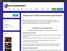 Tablet Screenshot of elevsamfundet.dk